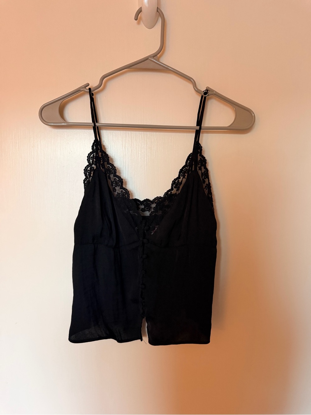 Urban Outfitters Black Lace-Trim Camisole